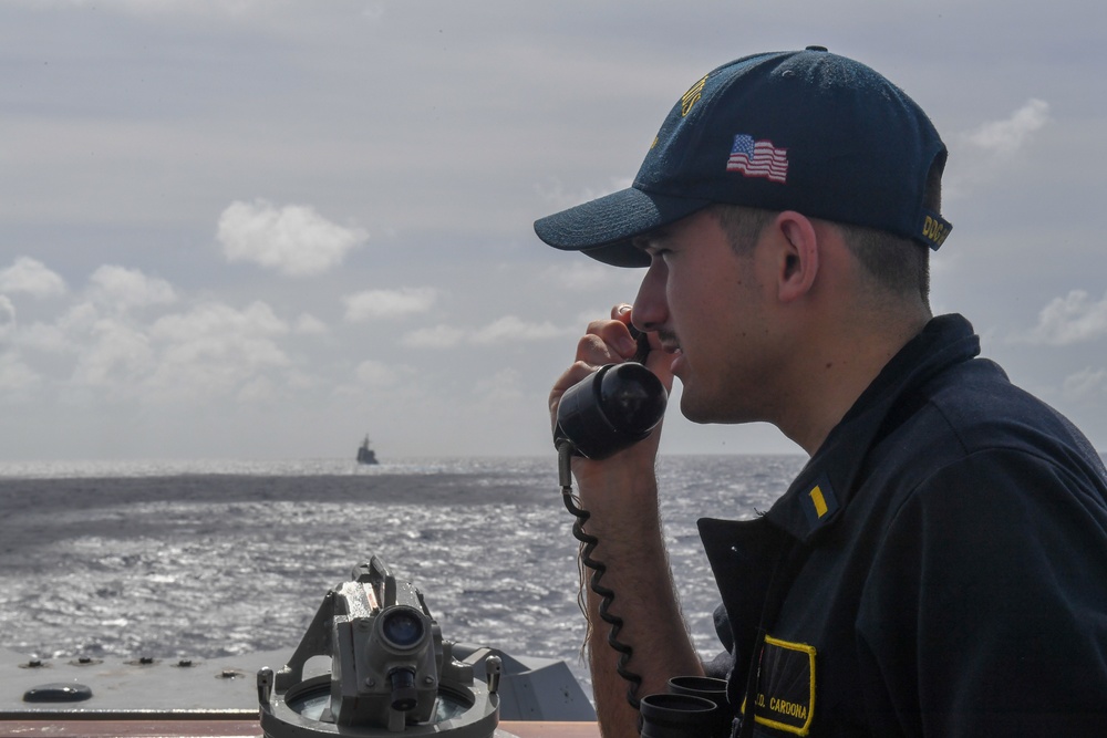 USS Milius Bridge Watch Standing Team