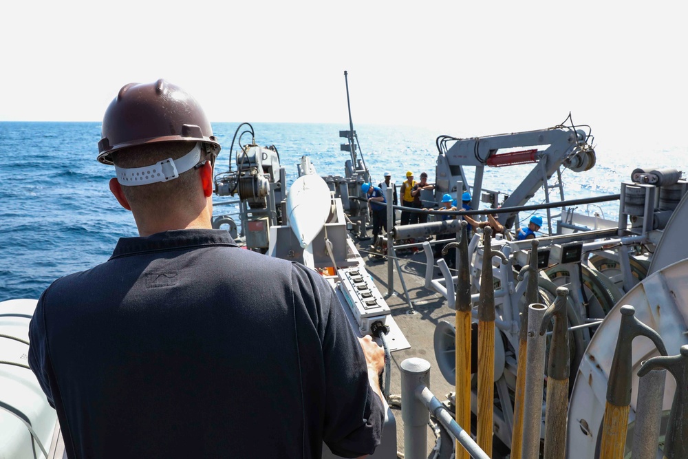 USS Pioneer Minesweeping operations