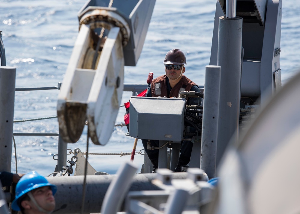 USS Pioneer Minesweeping operations