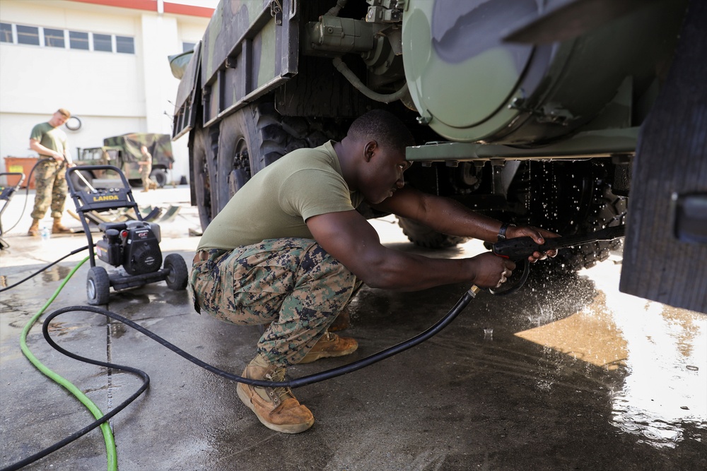 Under Pressure | Marines clean equipment for MRF-D
