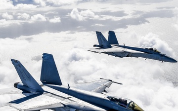 VFA 136 Knighthawks Fly In Formation