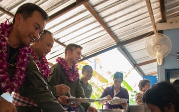 U.S., Thai and Singaporean Airmen support Korat community during COPE Tiger 2019
