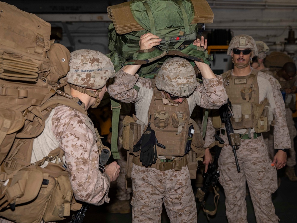 Marines conduct training