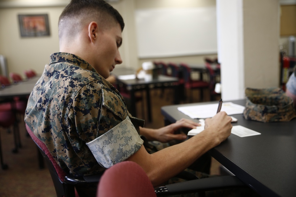 Marines learn personal and professional readiness