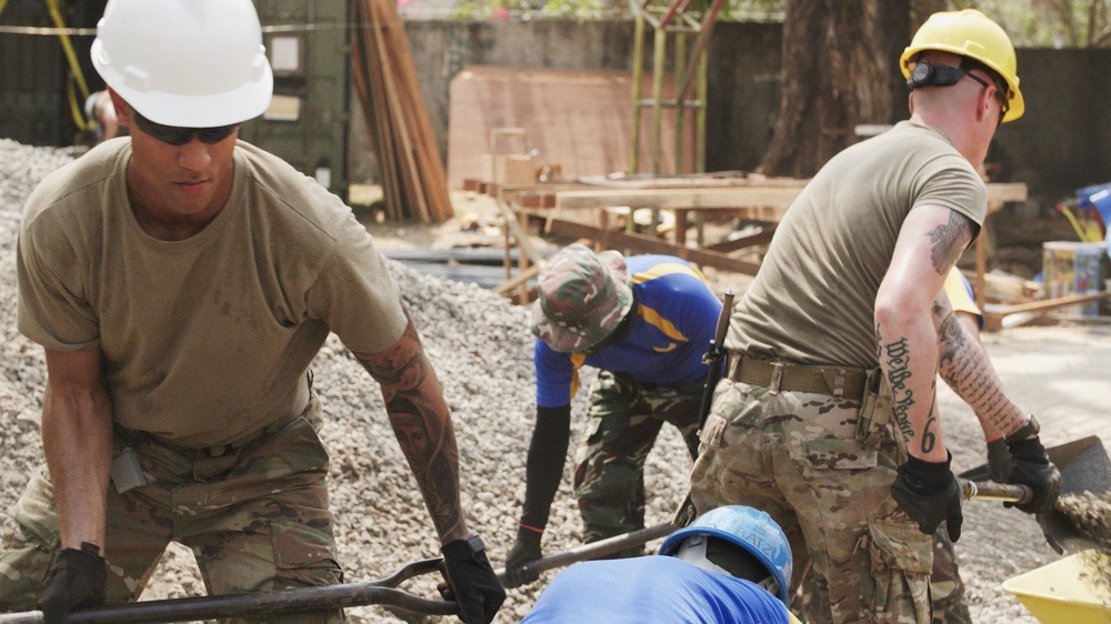 Balikatan 2019: AFP, U.S. Army begin construction project at Pagasa Elementary