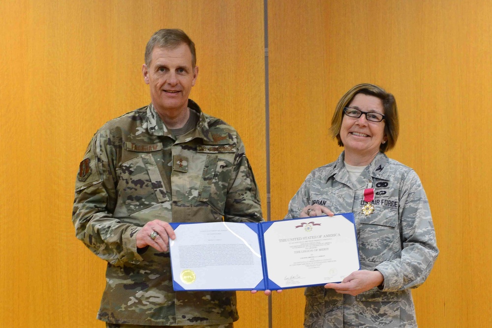 Col. Brenda Jordan receives Legion of Merit