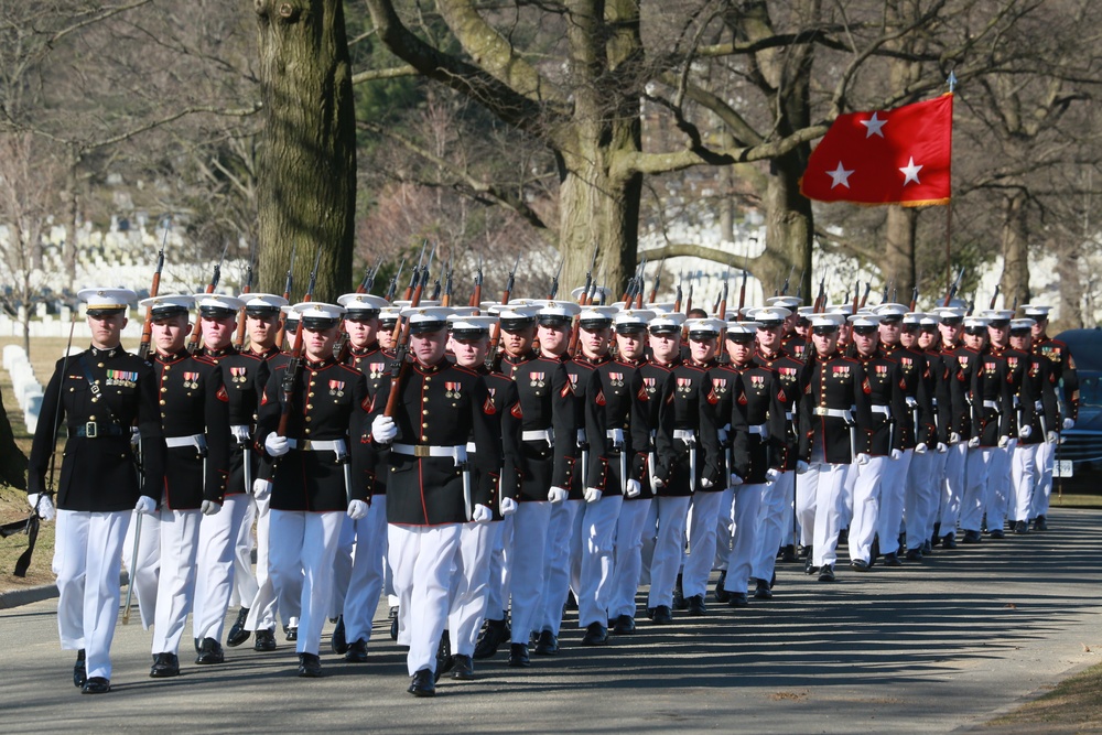 Full Honors Funeral for Lt. Gen. Leo Dulacki at Arlington National Cemetery