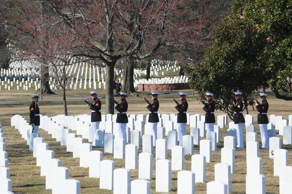 Full Honors Funeral for Lt. Gen. Leo Dulacki at Arlington National Cemetery