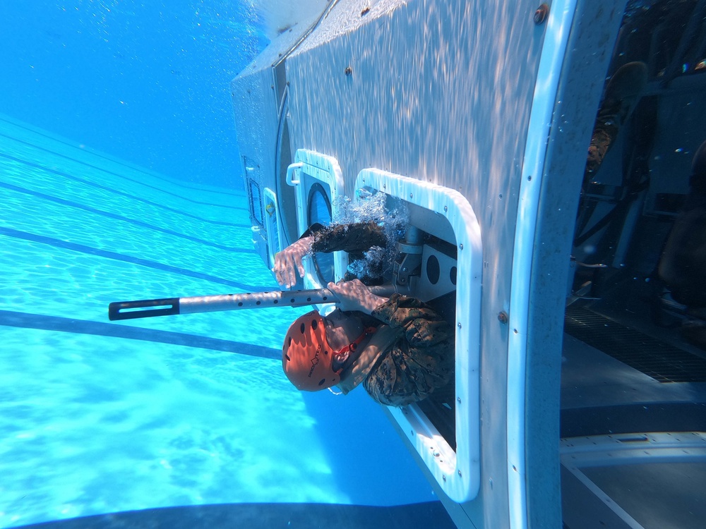 Under Water Egress Training
