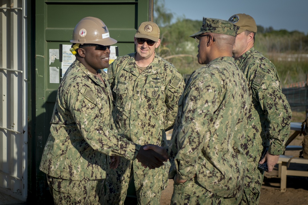 DVIDS - Images - Fleet Master Chief Raymond Kemp Visits NMCB 133 [Image ...