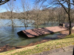 Recreation facilities receive damage assessments as waters recede