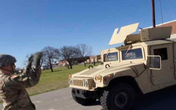 2-381 TRANS BN Instructor Shows Soldiers Ground Guiding Procedures