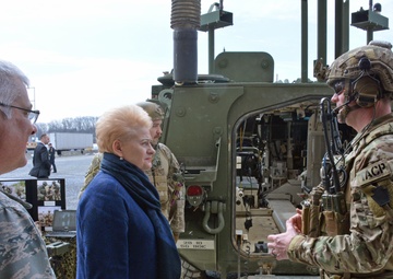 President of Lithuania visits Pa. Guard headquarters