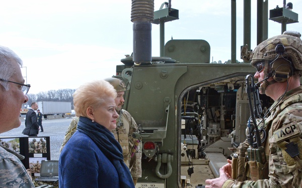 President of Lithuania visits Pa. Guard headquarters