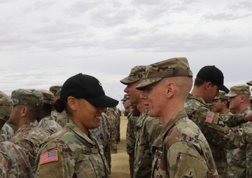 Final Air Assault Class graduates on Fort Bliss