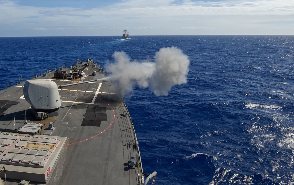 USS Milius Live-Fire Gunnery Exercise