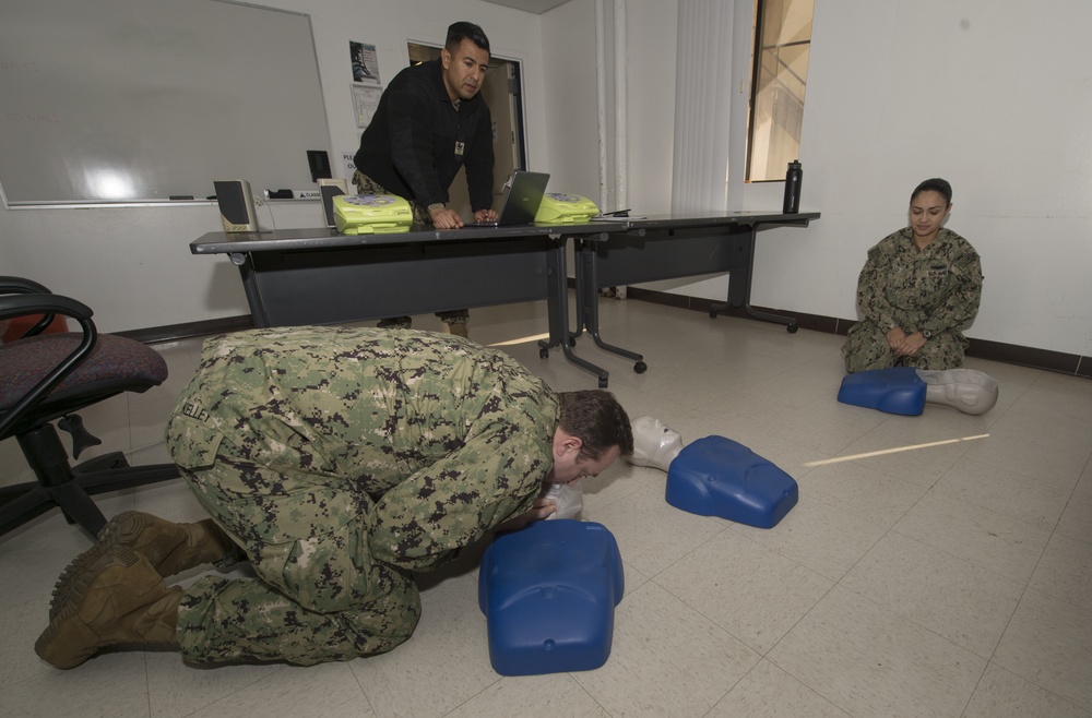 CPR training at NOSC North Island