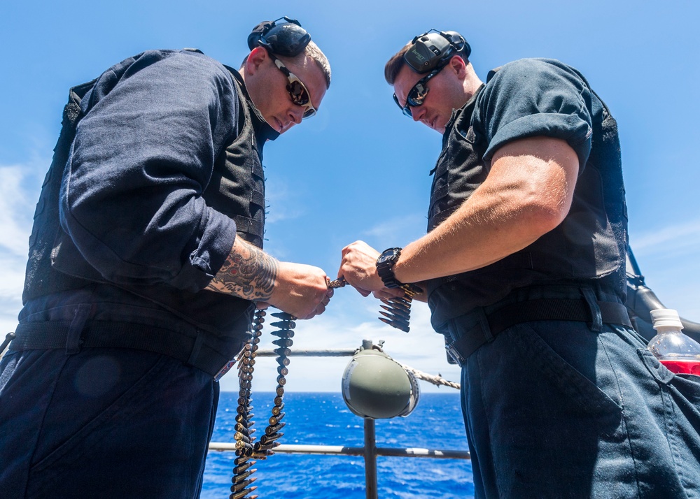 Live Fire SUW aboard USS Ashland