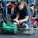 U.S. Sailors participate in a mass casualty drill