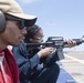 U.S. Navy Sailors participate in a small-arms weapons qualification gun shoot aboard USS Spruance (DDG 111)