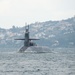 The Ohio-class cruise missile submarine USS Florida (SSGN 728) arrives in Souda Bay, Greece for a scheduled port visit March 14, 2019.