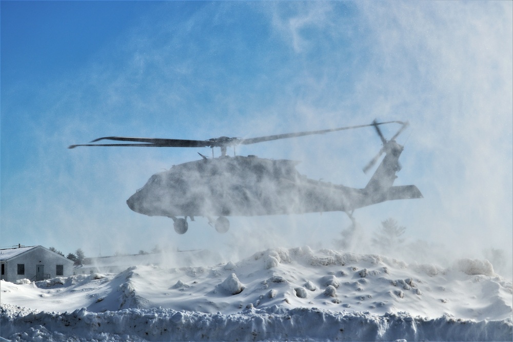 Wisconsin National Guard UH-60 Black Hawk operations at Fort McCoy