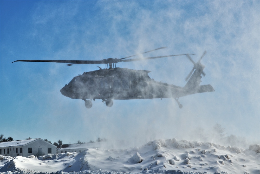 Wisconsin National Guard UH-60 Black Hawk operations at Fort McCoy