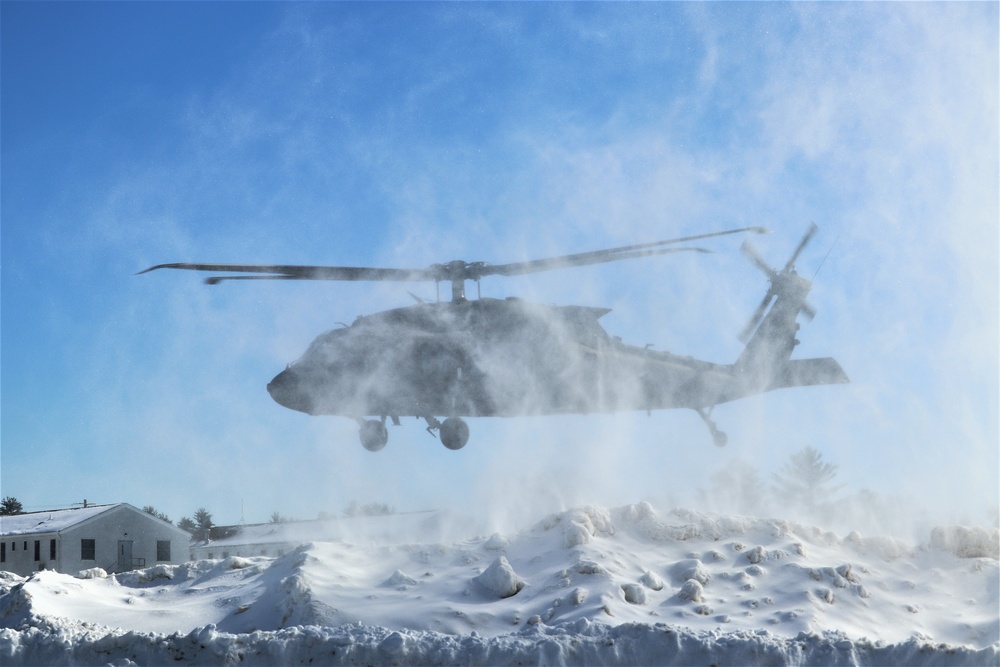 Wisconsin National Guard UH-60 Black Hawk operations at Fort McCoy