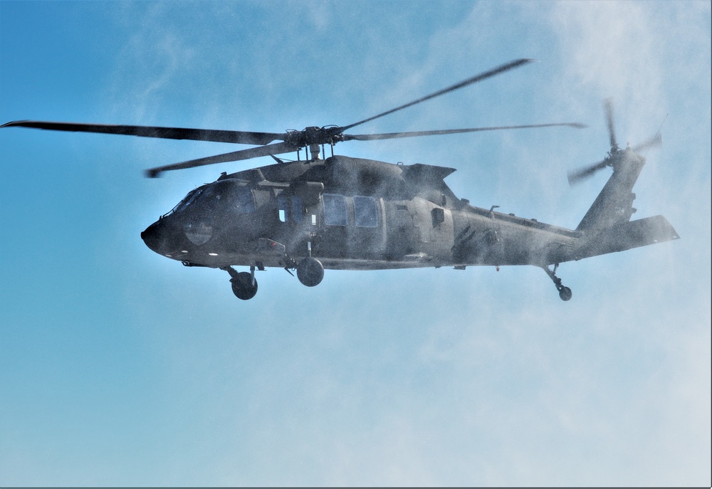 Wisconsin National Guard UH-60 Black Hawk operations at Fort McCoy