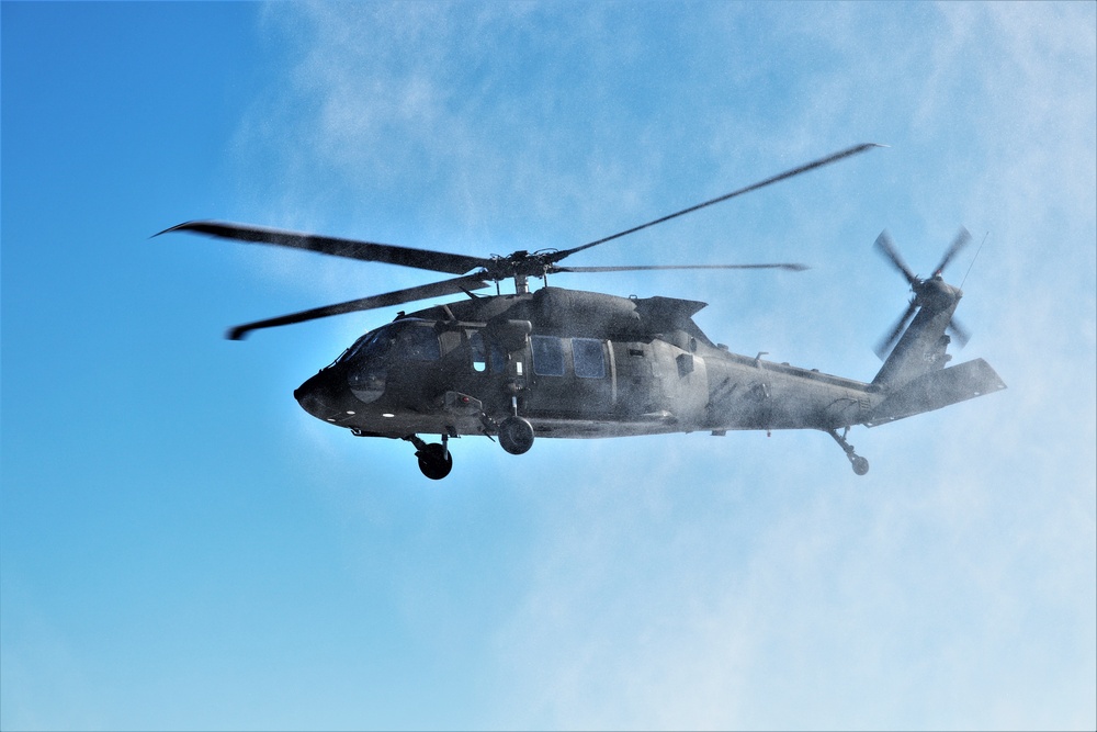 Wisconsin National Guard UH-60 Black Hawk operations at Fort McCoy