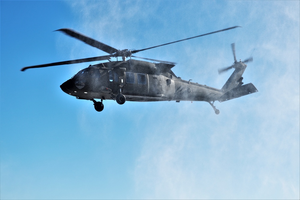 Wisconsin National Guard UH-60 Black Hawk operations at Fort McCoy