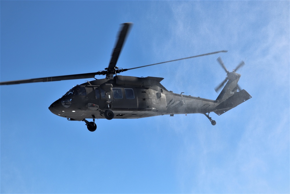 Wisconsin National Guard UH-60 Black Hawk operations at Fort McCoy