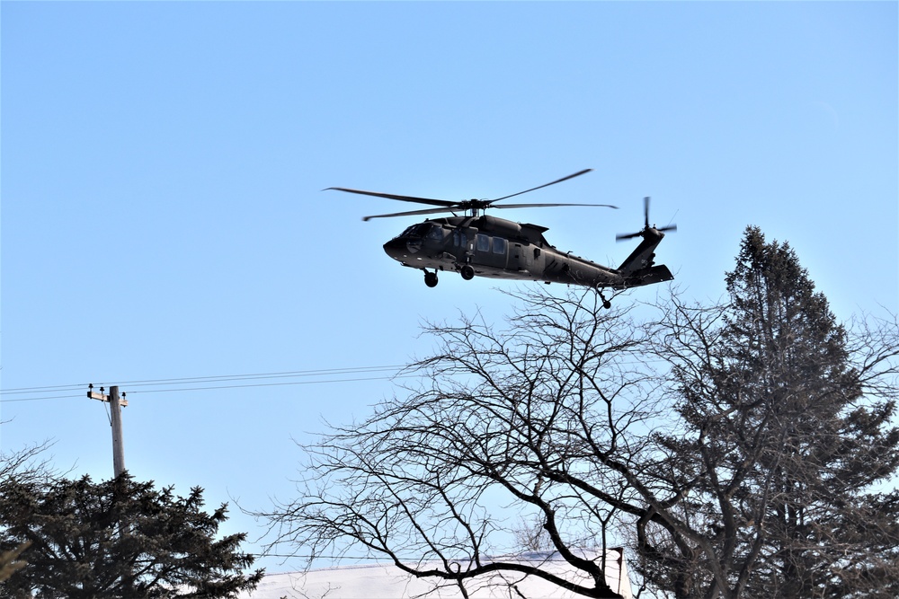 Wisconsin National Guard UH-60 Black Hawk operations at Fort McCoy