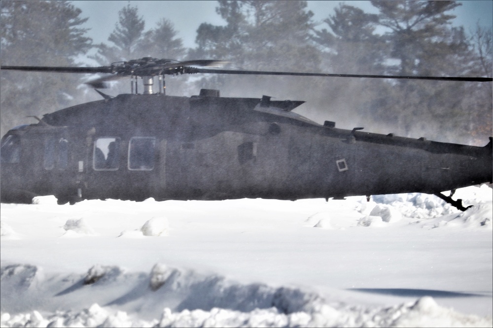 Wisconsin National Guard UH-60 Black Hawk operations at Fort McCoy