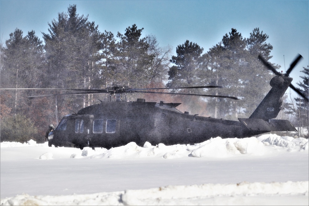 Wisconsin National Guard UH-60 Black Hawk operations at Fort McCoy