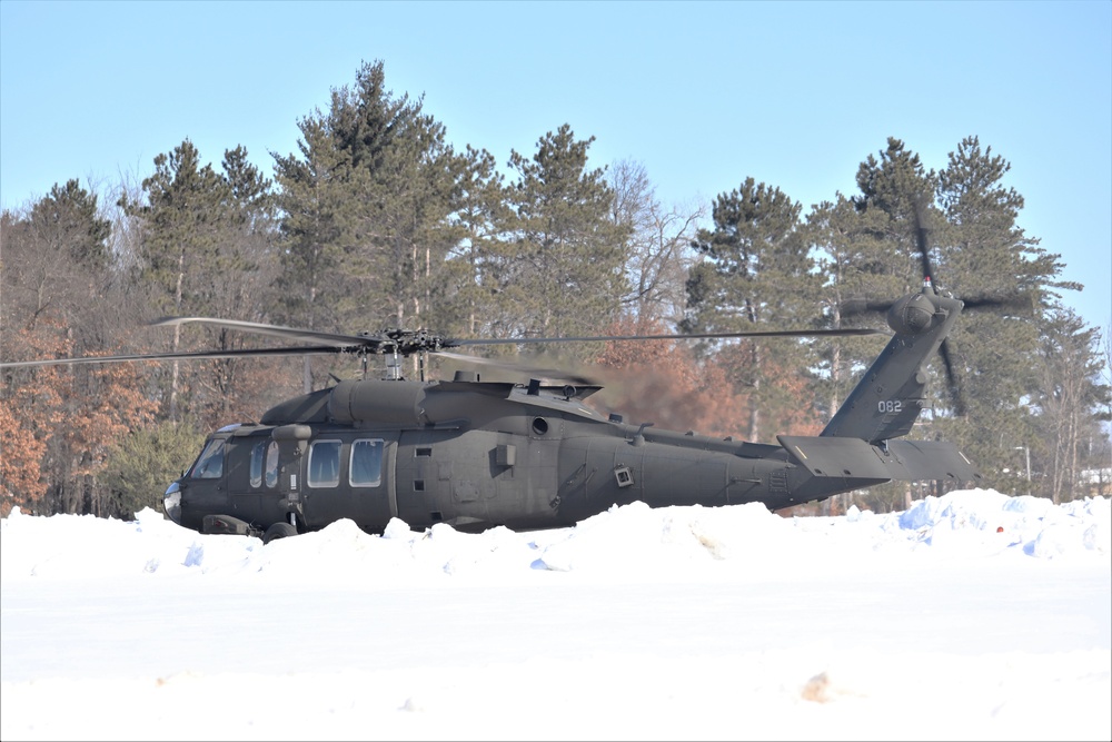 Wisconsin National Guard UH-60 Black Hawk operations at Fort McCoy