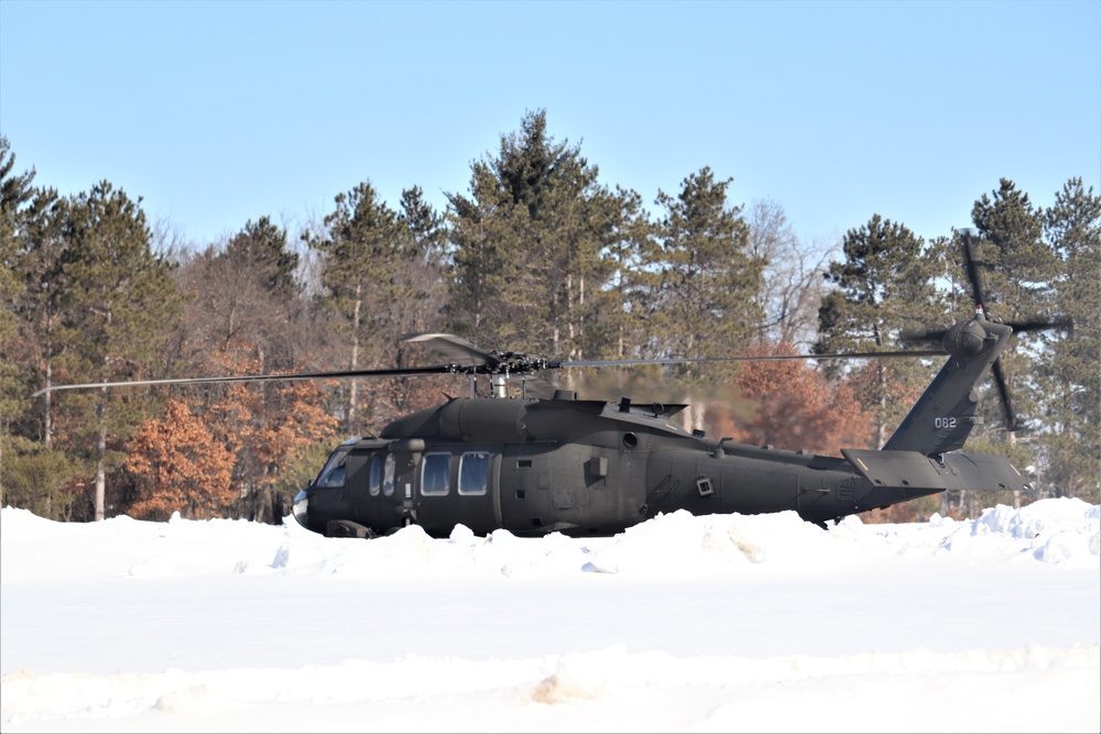 Wisconsin National Guard UH-60 Black Hawk operations at Fort McCoy