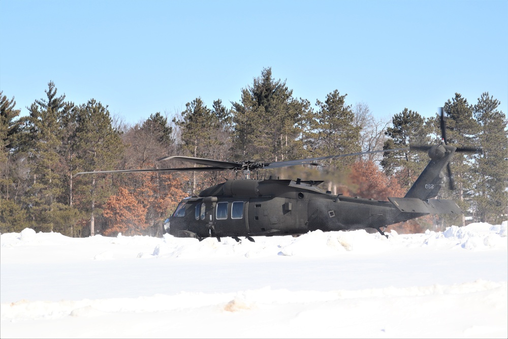 Wisconsin National Guard UH-60 Black Hawk operations at Fort McCoy