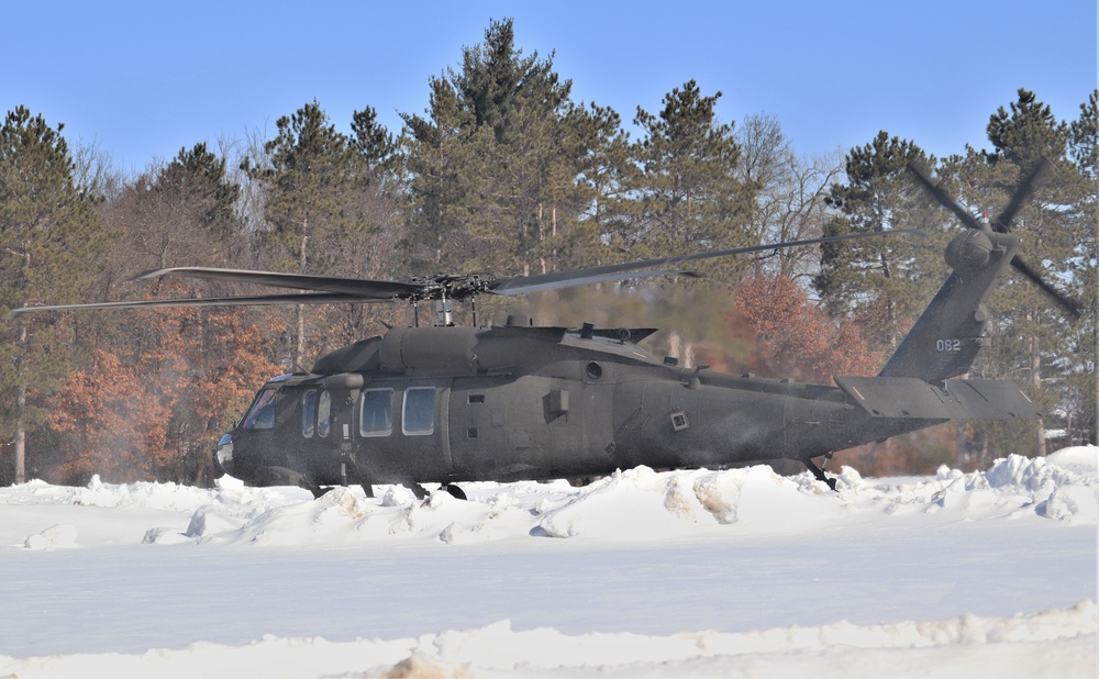 Wisconsin National Guard UH-60 Black Hawk operations at Fort McCoy