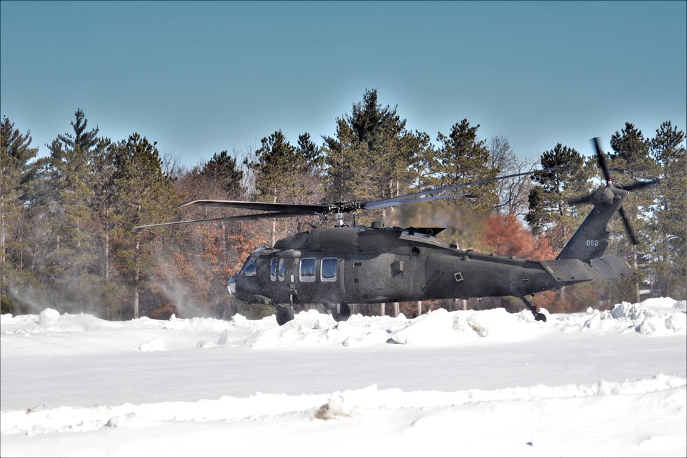 Wisconsin National Guard UH-60 Black Hawk operations at Fort McCoy