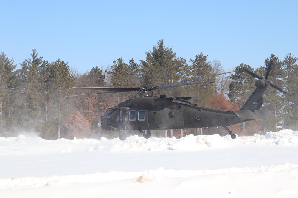 Wisconsin National Guard UH-60 Black Hawk operations at Fort McCoy