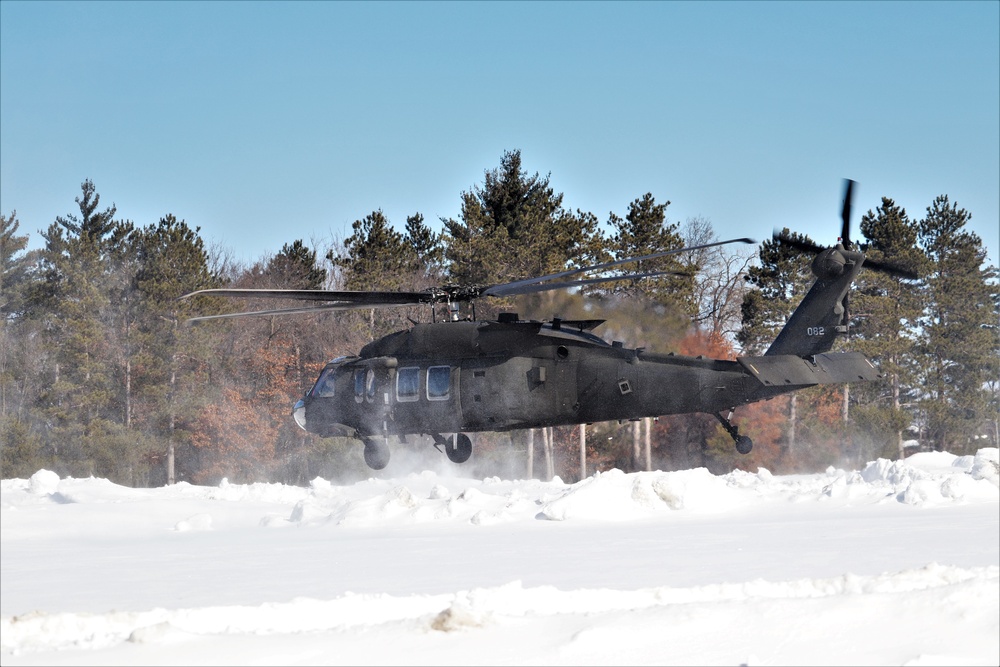 Wisconsin National Guard UH-60 Black Hawk operations at Fort McCoy