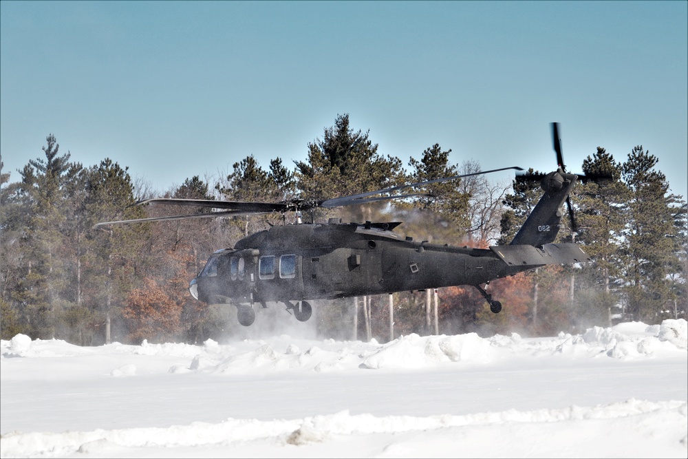 Wisconsin National Guard UH-60 Black Hawk operations at Fort McCoy