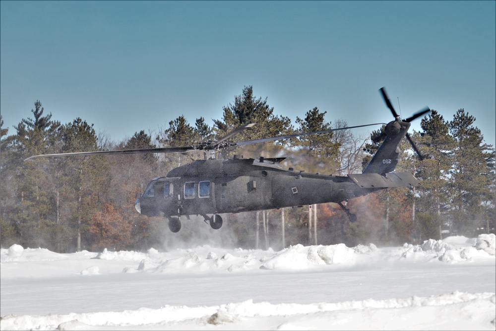 Wisconsin National Guard UH-60 Black Hawk operations at Fort McCoy