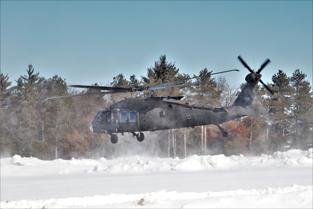 Wisconsin National Guard UH-60 Black Hawk operations at Fort McCoy