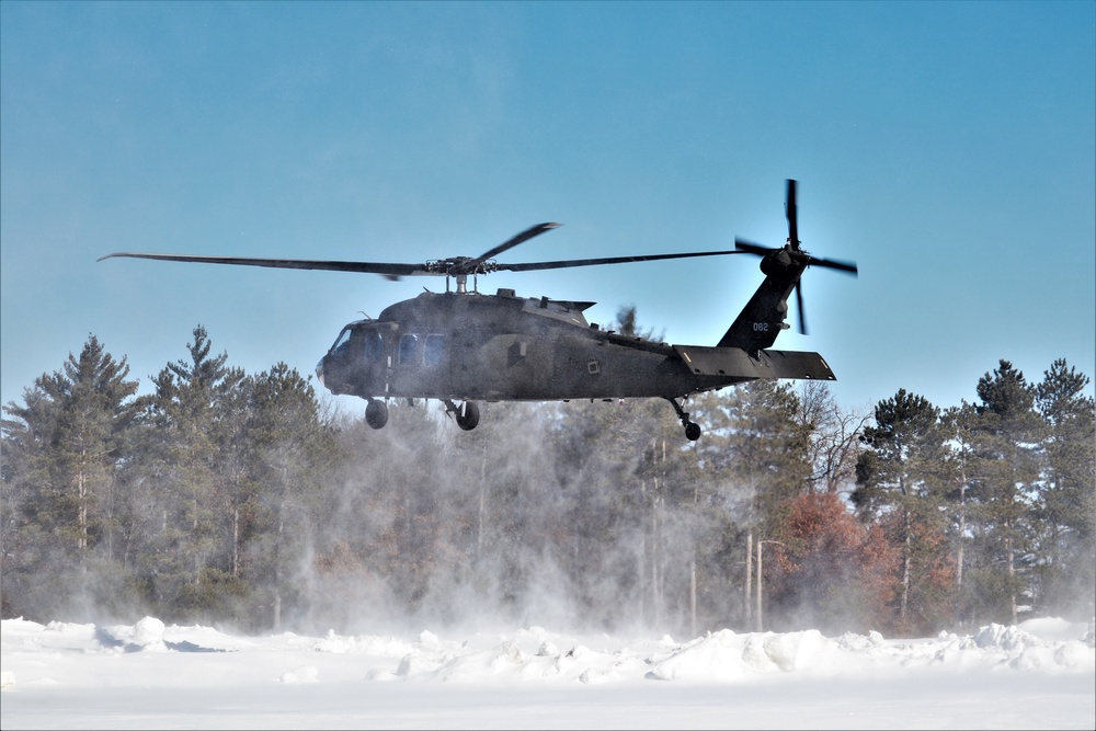 Wisconsin National Guard UH-60 Black Hawk operations at Fort McCoy