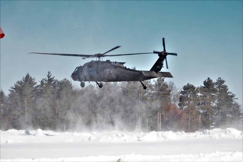 Wisconsin National Guard UH-60 Black Hawk operations at Fort McCoy