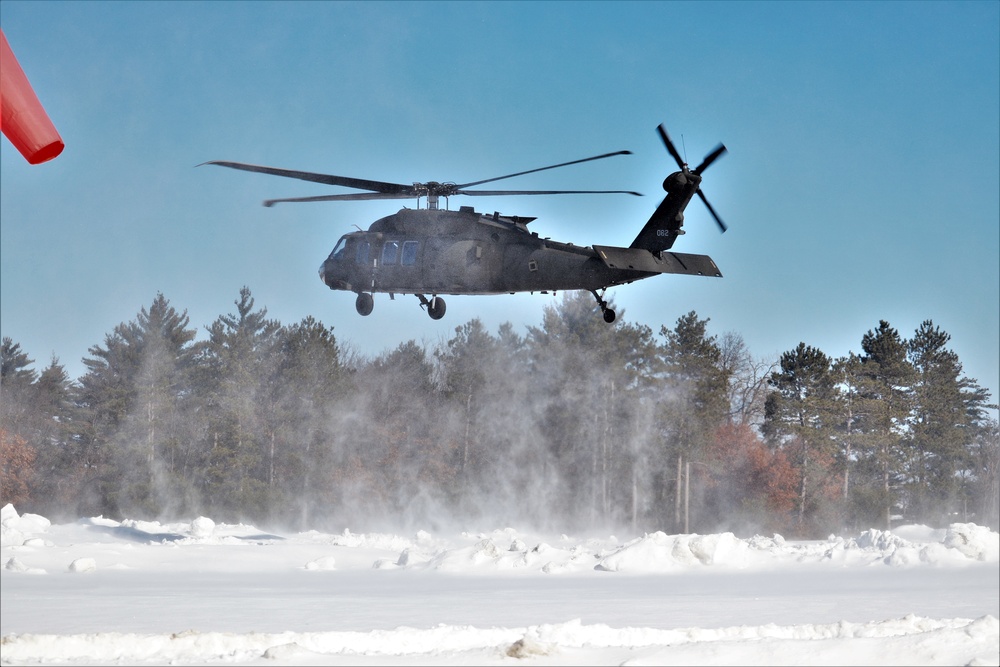 Wisconsin National Guard UH-60 Black Hawk operations at Fort McCoy