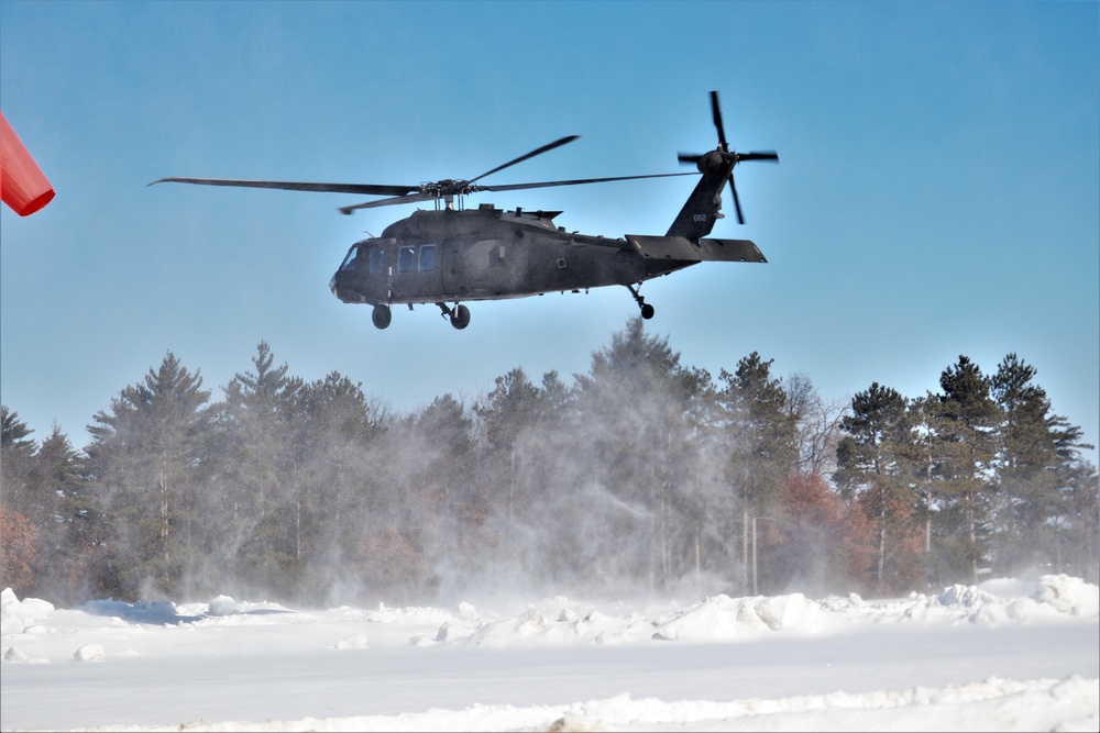 Wisconsin National Guard UH-60 Black Hawk operations at Fort McCoy