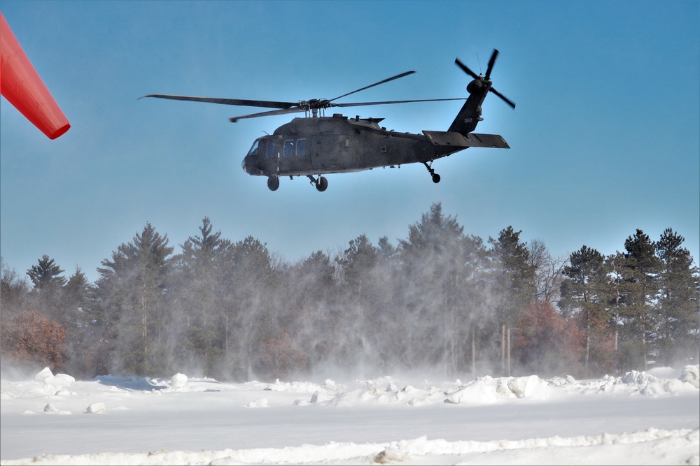 Wisconsin National Guard UH-60 Black Hawk operations at Fort McCoy